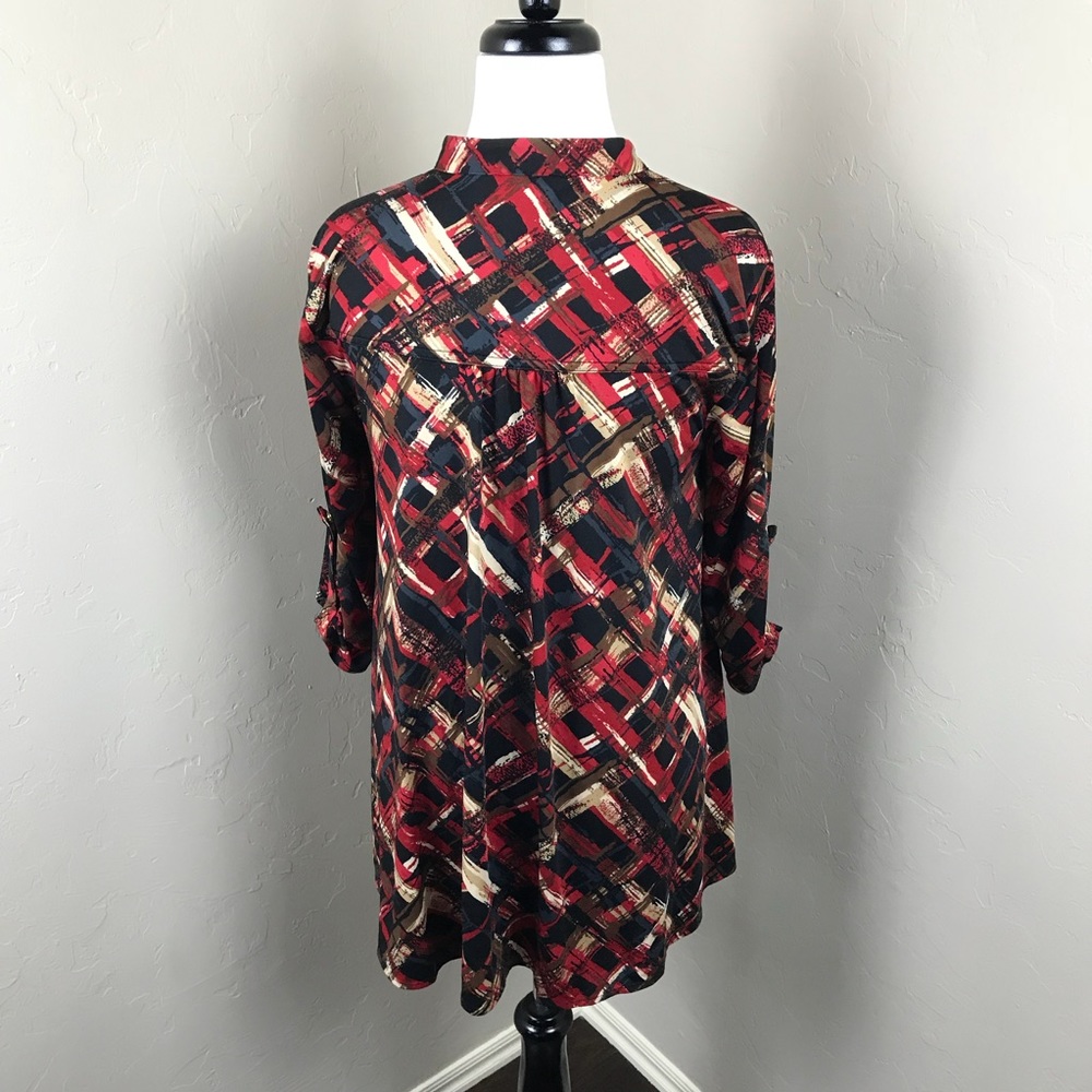 Bcbgmaxazria Button Front Printed Tunic - image 3